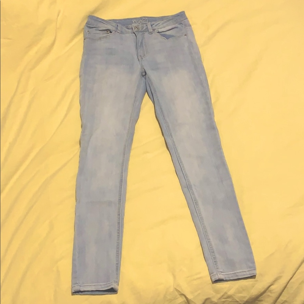High Waisted Light Wash Jeggings